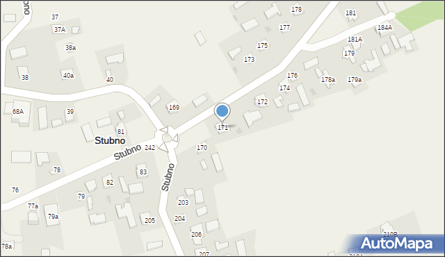 Stubno, Stubno, 171, mapa Stubno