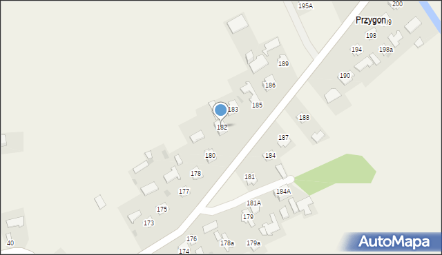 Stubno, Stubno, 182, mapa Stubno