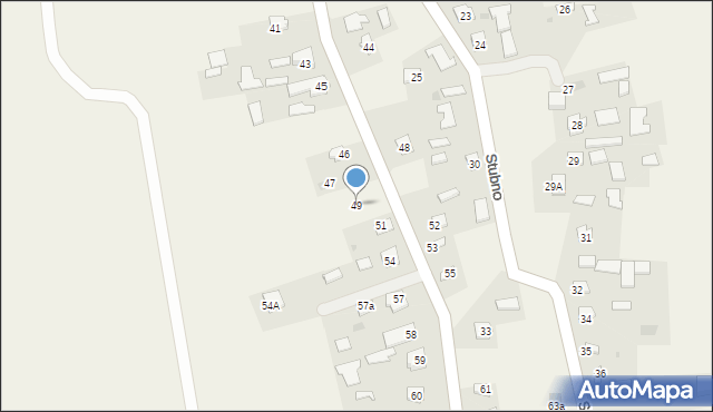 Stubno, Stubno, 49, mapa Stubno