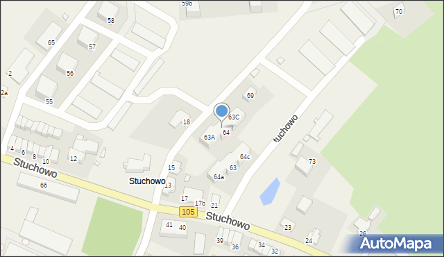 Stuchowo, Stuchowo, 63B, mapa Stuchowo