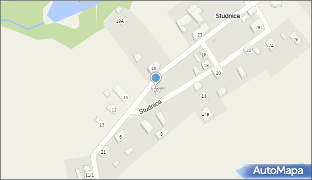 Studnica, Studnica, 10, mapa Studnica