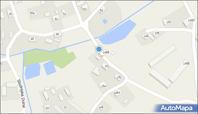 Studniska Dolne, Studniska Dolne, 151A, mapa Studniska Dolne