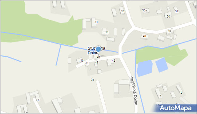 Studniska Dolne, Studniska Dolne, 45, mapa Studniska Dolne
