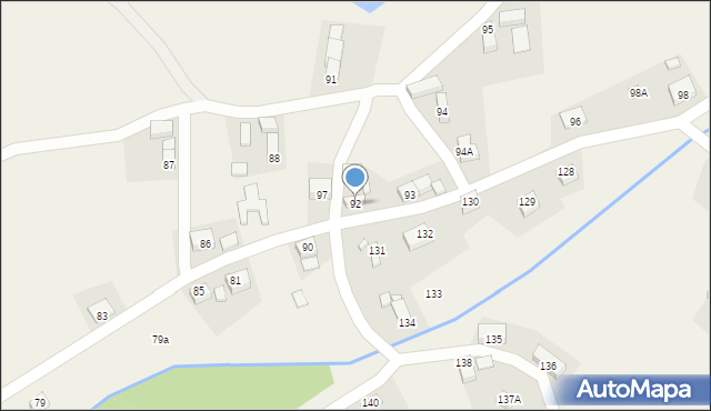 Studniska Dolne, Studniska Dolne, 92, mapa Studniska Dolne