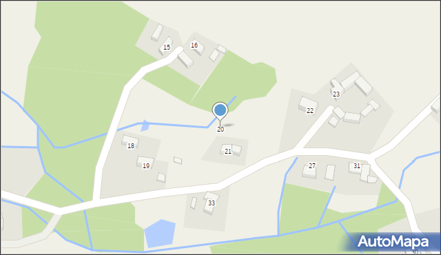 Studniska Górne, Studniska Górne, 20, mapa Studniska Górne