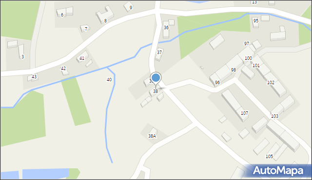 Studniska Górne, Studniska Górne, 38, mapa Studniska Górne
