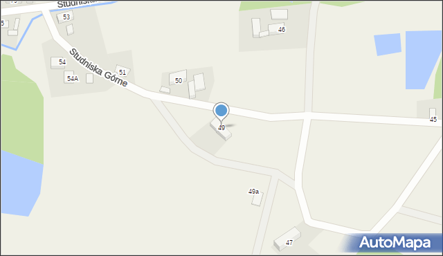 Studniska Górne, Studniska Górne, 49, mapa Studniska Górne