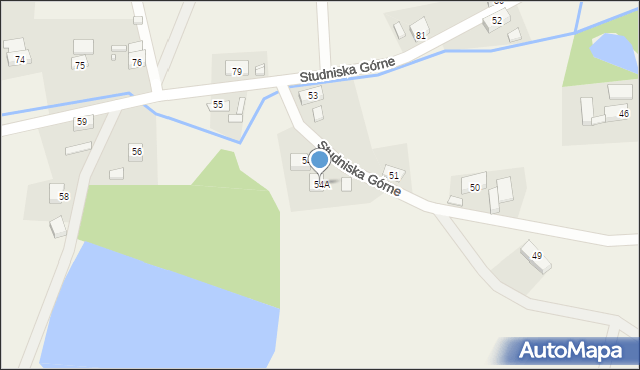 Studniska Górne, Studniska Górne, 54A, mapa Studniska Górne