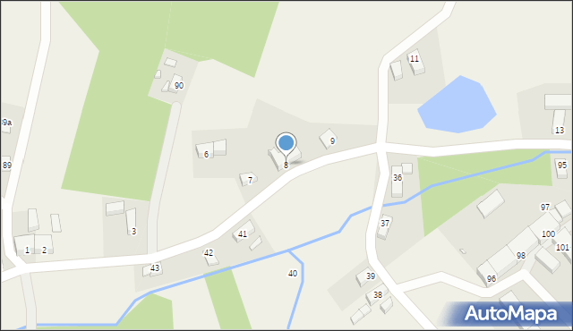 Studniska Górne, Studniska Górne, 8, mapa Studniska Górne