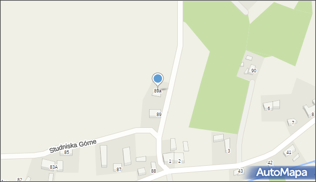 Studniska Górne, Studniska Górne, 89a, mapa Studniska Górne