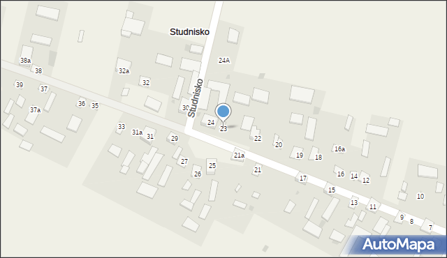 Studnisko, Studnisko, 23, mapa Studnisko