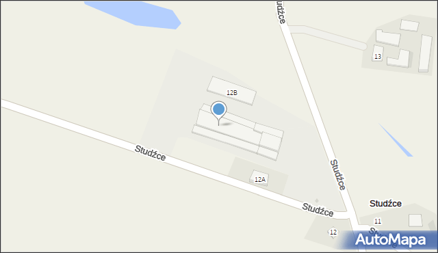 Studźce, Studźce, 12c, mapa Studźce