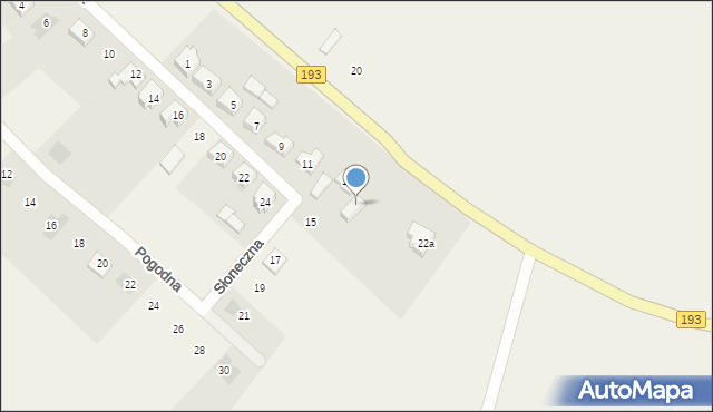 Studźce, Studźce, 22b, mapa Studźce