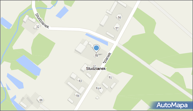 Studzianek, Studzianek, 59, mapa Studzianek