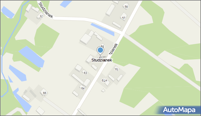 Studzianek, Studzianek, 62, mapa Studzianek