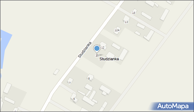 Studzianka, Studzianka, 10, mapa Studzianka
