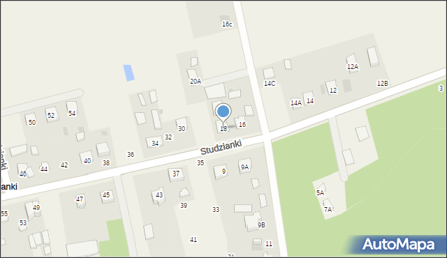Studzianki, Studzianki, 18, mapa Studzianki