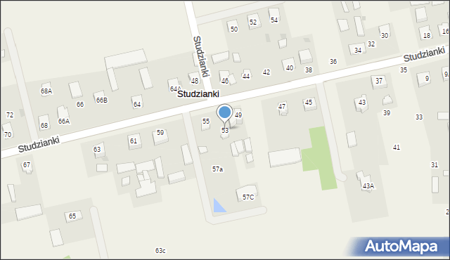 Studzianki, Studzianki, 53, mapa Studzianki