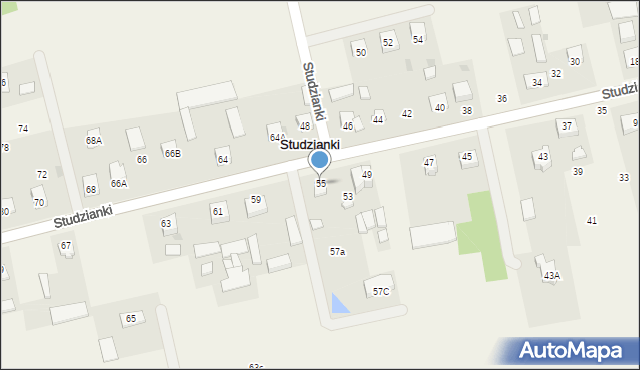 Studzianki, Studzianki, 55, mapa Studzianki