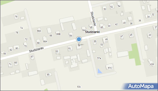 Studzianki, Studzianki, 59, mapa Studzianki