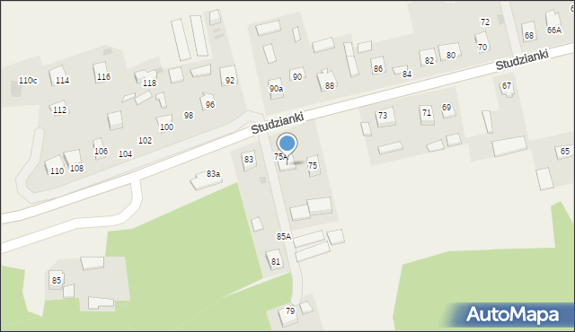 Studzianki, Studzianki, 75B, mapa Studzianki