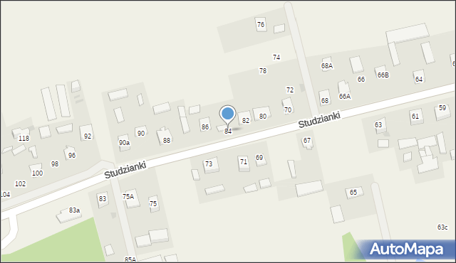 Studzianki, Studzianki, 84, mapa Studzianki