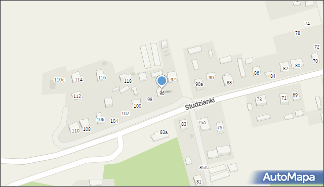 Studzianki, Studzianki, 96, mapa Studzianki