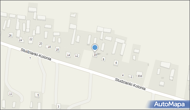 Studzianki, Studzianki, 10, mapa Studzianki