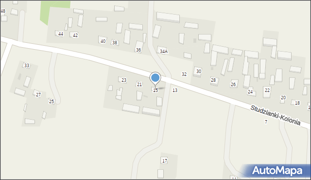 Studzianki, Studzianki, 15, mapa Studzianki