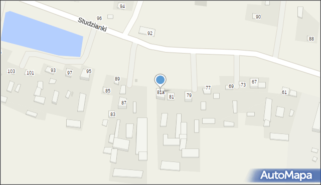 Studzianki, Studzianki, 81a, mapa Studzianki
