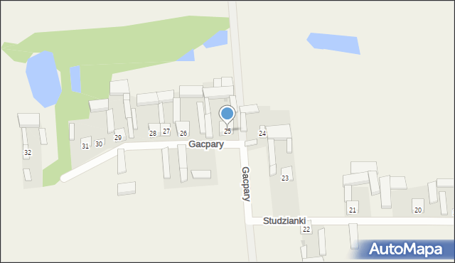 Studzianki, Studzianki, 25, mapa Studzianki