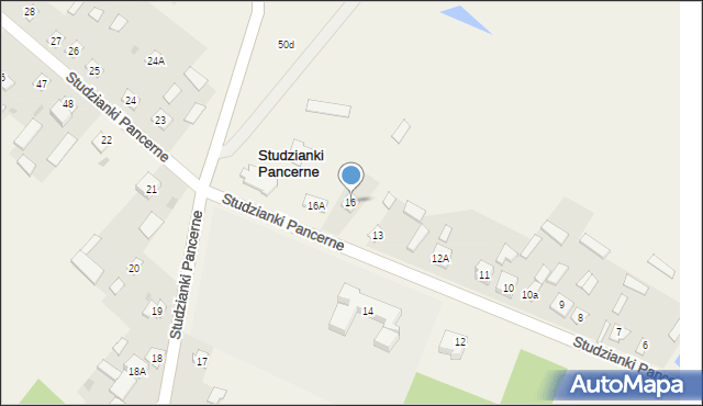 Studzianki Pancerne, Studzianki Pancerne, 16, mapa Studzianki Pancerne