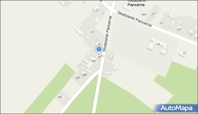 Studzianki Pancerne, Studzianki Pancerne, 18, mapa Studzianki Pancerne