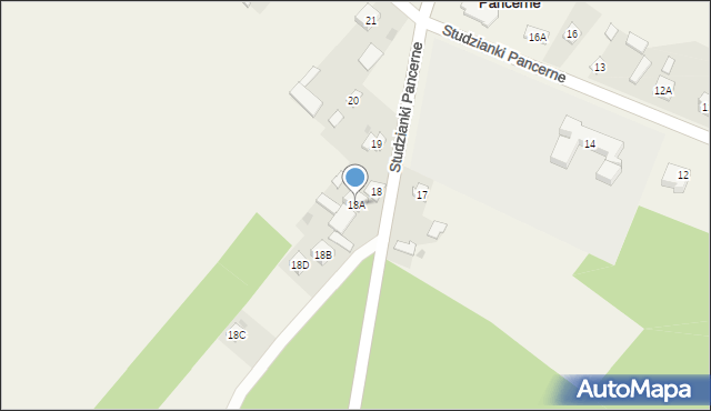 Studzianki Pancerne, Studzianki Pancerne, 18A, mapa Studzianki Pancerne
