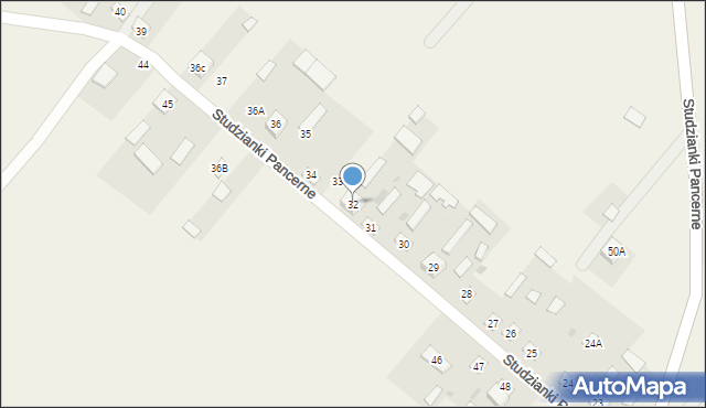 Studzianki Pancerne, Studzianki Pancerne, 32, mapa Studzianki Pancerne