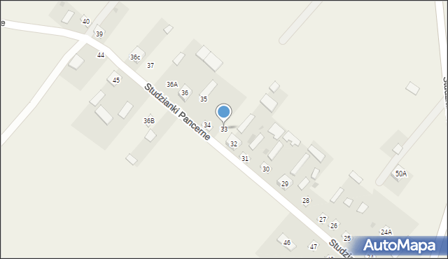Studzianki Pancerne, Studzianki Pancerne, 33, mapa Studzianki Pancerne