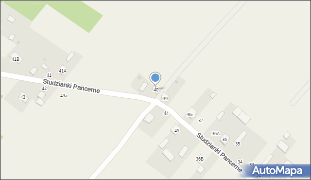 Studzianki Pancerne, Studzianki Pancerne, 40, mapa Studzianki Pancerne