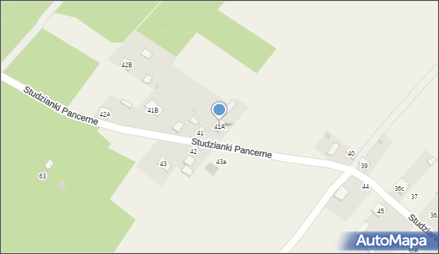 Studzianki Pancerne, Studzianki Pancerne, 41A, mapa Studzianki Pancerne