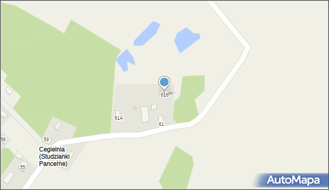 Studzianki Pancerne, Studzianki Pancerne, 61b, mapa Studzianki Pancerne