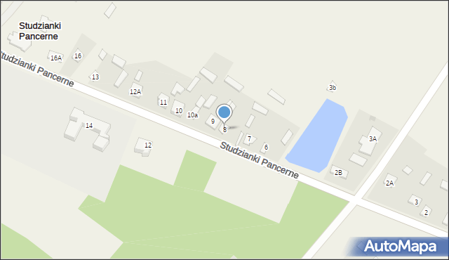 Studzianki Pancerne, Studzianki Pancerne, 8, mapa Studzianki Pancerne