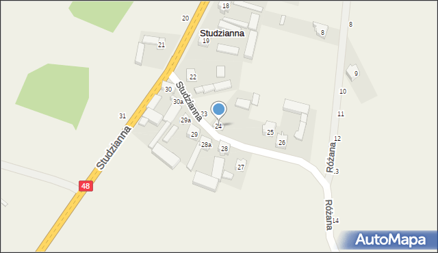 Studzianna, Studzianna, 24, mapa Studzianna