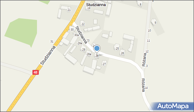 Studzianna, Studzianna, 28, mapa Studzianna