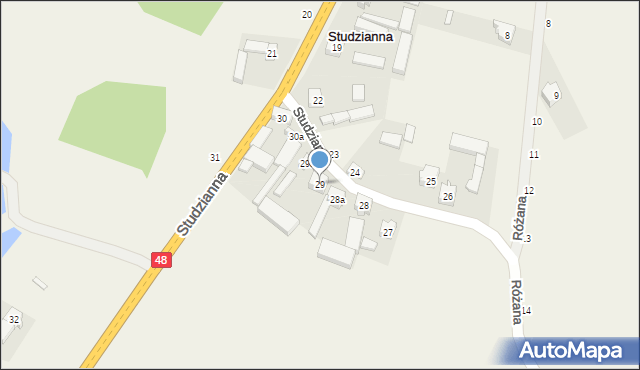 Studzianna, Studzianna, 29, mapa Studzianna