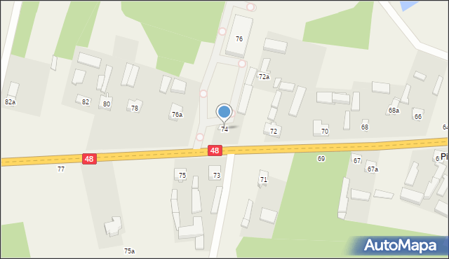 Studzianna, Studzianna, 74, mapa Studzianna