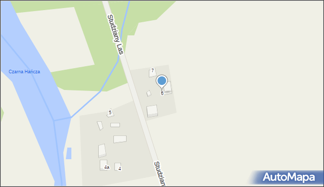 Studziany Las, Studziany Las, 6, mapa Studziany Las