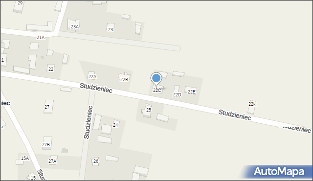 Studzieniec, Studzieniec, 22C, mapa Studzieniec