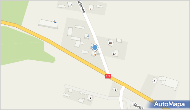 Studzieniec, Studzieniec, 5, mapa Studzieniec