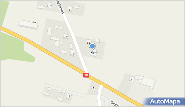 Studzieniec, Studzieniec, 5A, mapa Studzieniec