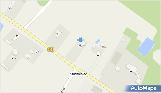 Studzieniec, Studzieniec, 22a, mapa Studzieniec