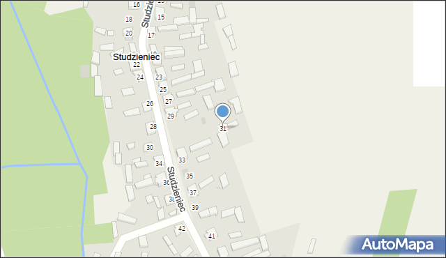 Studzieniec, Studzieniec, 31, mapa Studzieniec